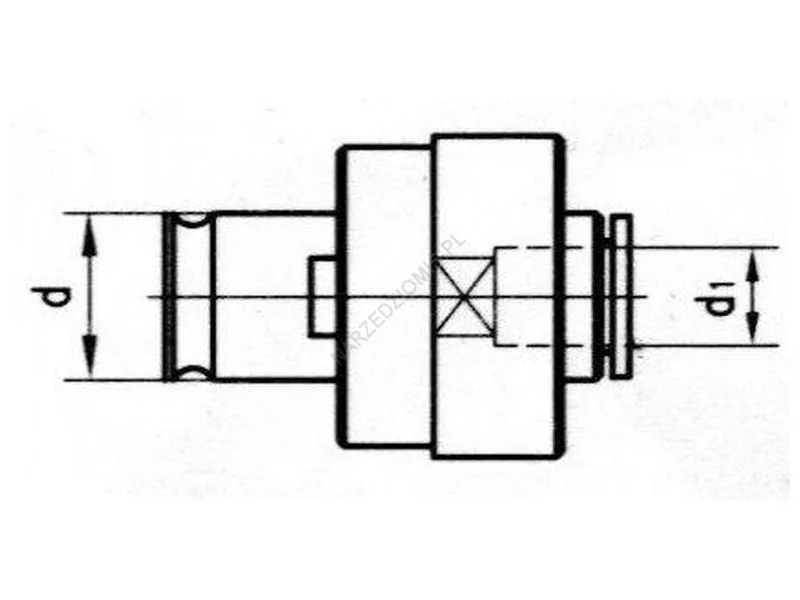 Rysunek techniczny: Wkładka szybkowymienna do gw.GGZ-C M12/M24
